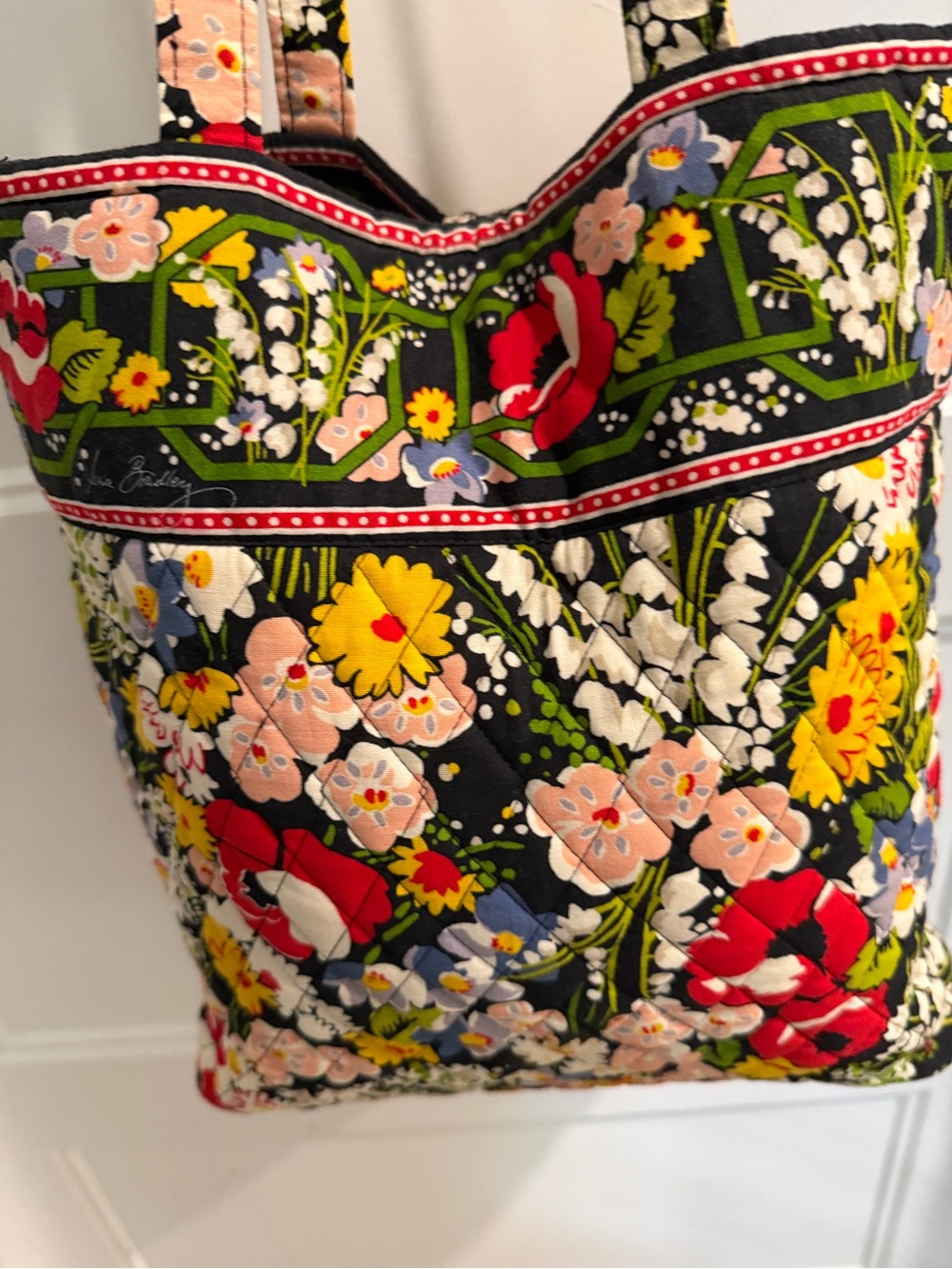 Vera Bradley NWOT Retired Poppy Pattern Tote Vintage - Picture 4 of 6